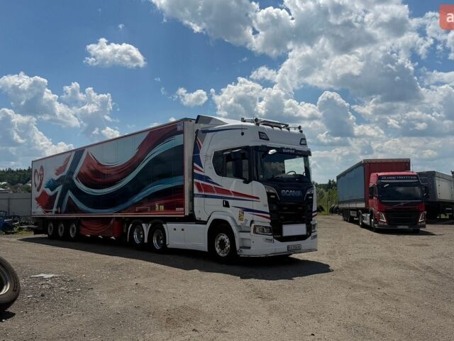 Белый Сканиа R 580, объемом двигателя 16.35 л и пробегом 466 тыс. км за 75797 $, фото 2 на Automoto.ua