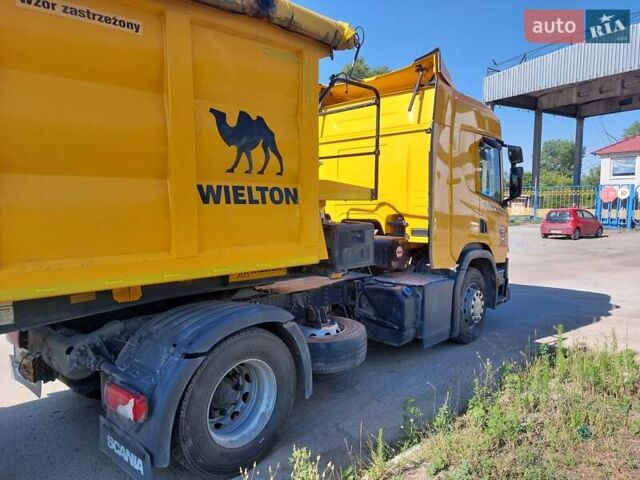 Желтый Сканиа P380 CB8X4EHZ, объемом двигателя 12.74 л и пробегом 300 тыс. км за 93118 $, фото 1 на Automoto.ua