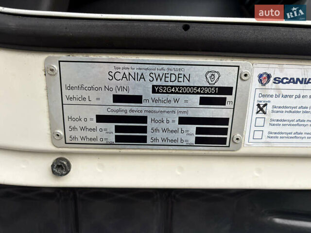 Белый Сканиа R 410, объемом двигателя 12.7 л и пробегом 473 тыс. км за 33700 $, фото 24 на Automoto.ua