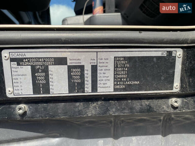 Черный Сканиа R 410, объемом двигателя 12.7 л и пробегом 1000 тыс. км за 25000 $, фото 13 на Automoto.ua