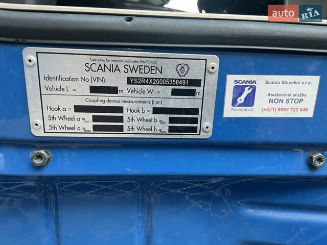 Синий Сканиа R 410, объемом двигателя 12.74 л и пробегом 1000 тыс. км за 28000 $, фото 7 на Automoto.ua