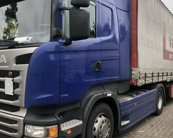 Синий Сканиа R 410, объемом двигателя 12.74 л и пробегом 981 тыс. км за 25000 $, фото 2 на Automoto.ua