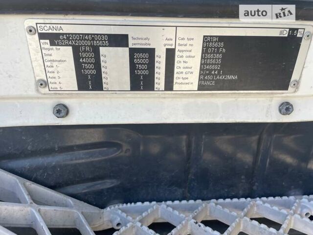 Білий Сканіа R 450, об'ємом двигуна 12.7 л та пробігом 825 тис. км за 31000 $, фото 7 на Automoto.ua