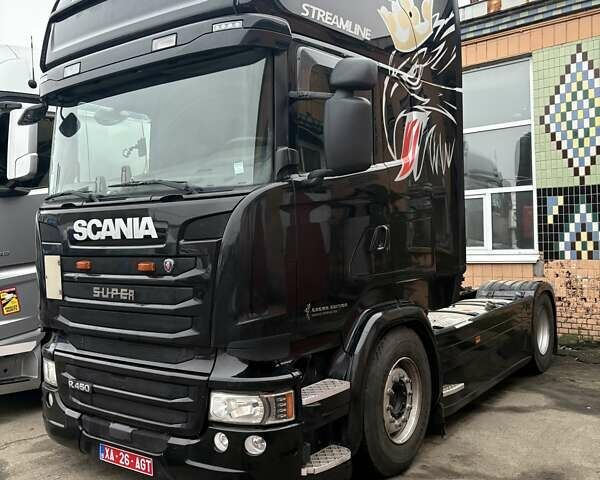 Черный Сканиа R 450, объемом двигателя 12.7 л и пробегом 803 тыс. км за 38646 $, фото 1 на Automoto.ua