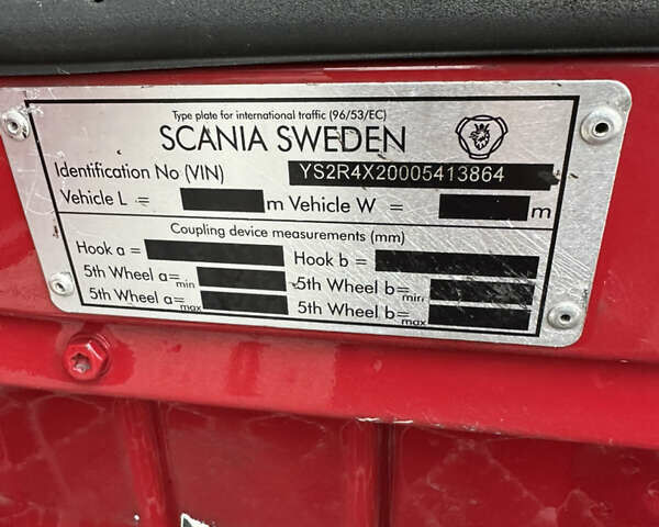 Красный Сканиа R 450, объемом двигателя 12.7 л и пробегом 990 тыс. км за 33900 $, фото 47 на Automoto.ua