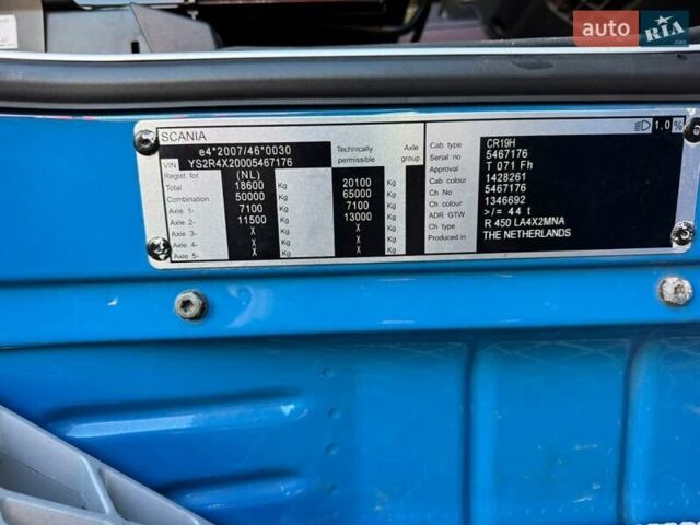 Сканиа R 450, объемом двигателя 0 л и пробегом 762 тыс. км за 38219 $, фото 14 на Automoto.ua