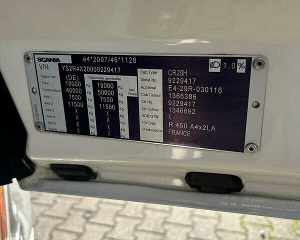 Сканіа R 450, об'ємом двигуна 0 л та пробігом 900 тис. км за 40624 $, фото 5 на Automoto.ua