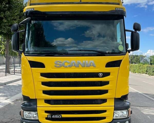 Желтый Сканиа R 450, объемом двигателя 12.74 л и пробегом 861 тыс. км за 33000 $, фото 1 на Automoto.ua