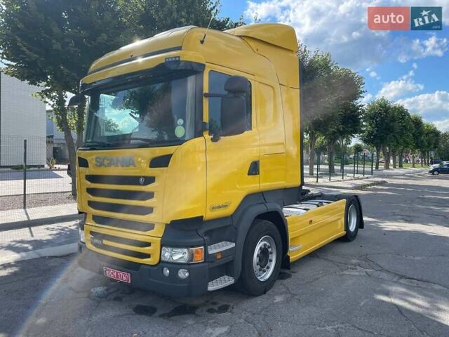 Желтый Сканиа R 450, объемом двигателя 12.74 л и пробегом 861 тыс. км за 33000 $, фото 2 на Automoto.ua