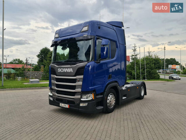 Синий Сканиа R 450, объемом двигателя 12.7 л и пробегом 811 тыс. км за 56900 $, фото 2 на Automoto.ua