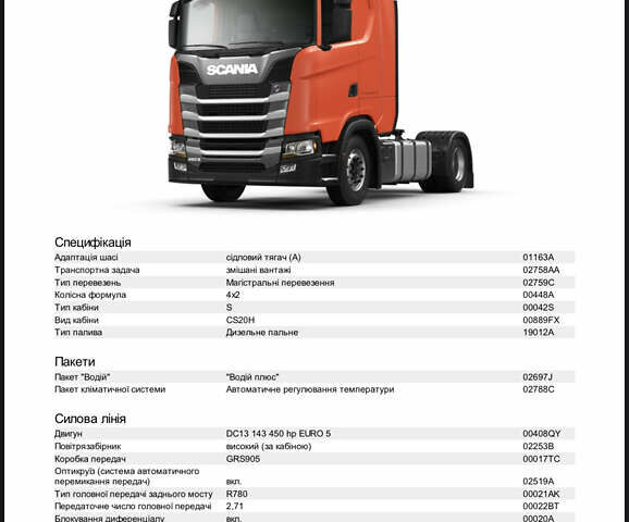 Оранжевый Сканиа S 450, объемом двигателя 12.7 л и пробегом 180 тыс. км за 95000 $, фото 2 на Automoto.ua