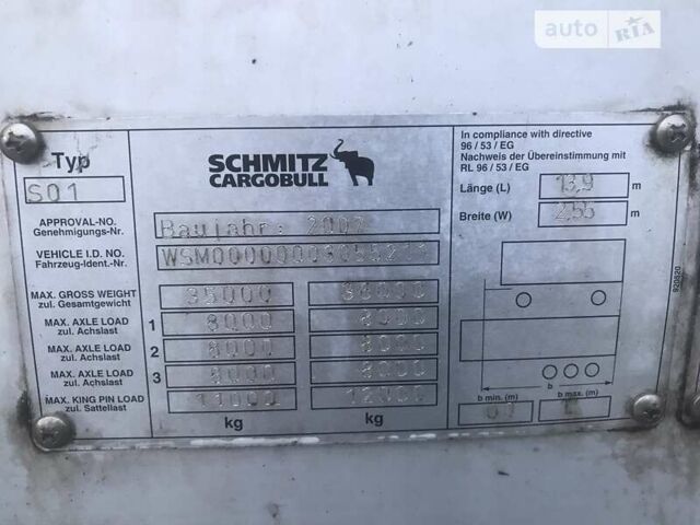 Шмітц Каргобулл C01, об'ємом двигуна 0 л та пробігом 100 тис. км за 8800 $, фото 4 на Automoto.ua