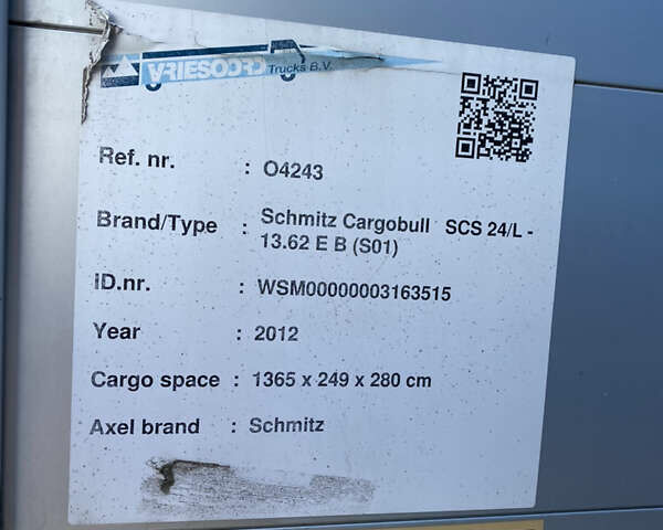 Сірий Шмітц Каргобулл C01, об'ємом двигуна 0 л та пробігом 0 тис. км за 11500 $, фото 28 на Automoto.ua