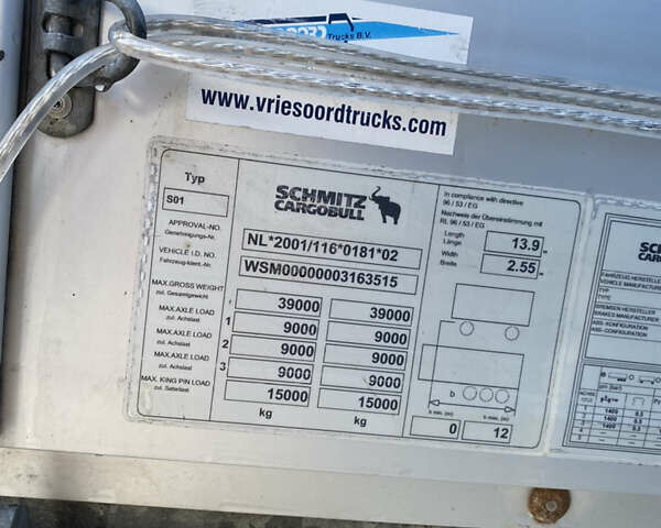 Сірий Шмітц Каргобулл C01, об'ємом двигуна 0 л та пробігом 0 тис. км за 11500 $, фото 29 на Automoto.ua