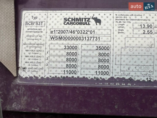 Сірий Шмітц Каргобулл САФ, об'ємом двигуна 0 л та пробігом 777 тис. км за 9800 $, фото 10 на Automoto.ua