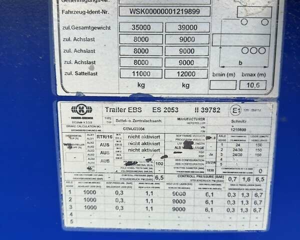 Синий Шмитц Каргобулл BPW, объемом двигателя 0 л и пробегом 1 тыс. км за 27900 $, фото 10 на Automoto.ua