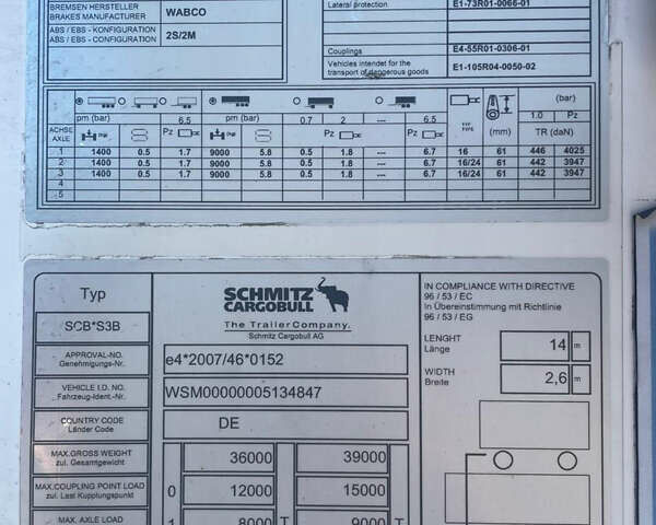 Шмітц Каргобулл Cargobull, об'ємом двигуна 0 л та пробігом 500 тис. км за 25807 $, фото 5 на Automoto.ua