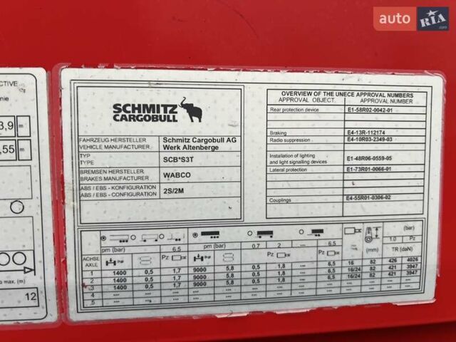 Шмитц Каргобулл Cargobull, объемом двигателя 0 л и пробегом 111 тыс. км за 17203 $, фото 12 на Automoto.ua