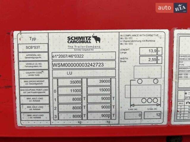 Шмитц Каргобулл Cargobull, объемом двигателя 0 л и пробегом 111 тыс. км за 17203 $, фото 11 на Automoto.ua