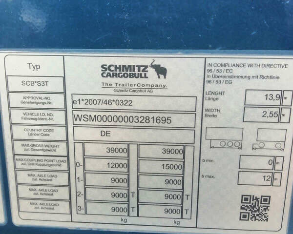 Серый Шмитц Каргобулл Cargobull, объемом двигателя 0 л и пробегом 0 тыс. км за 15500 $, фото 13 на Automoto.ua