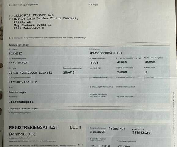 Белый Шмитц Каргобулл SCB S3B, объемом двигателя 0 л и пробегом 1 тыс. км за 34900 $, фото 27 на Automoto.ua