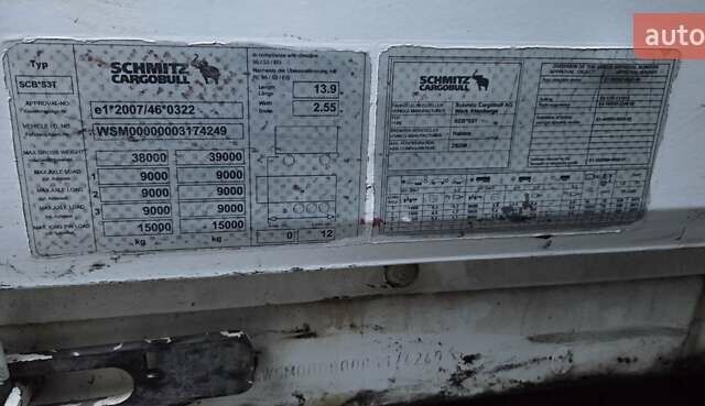 Білий Шмітц Каргобулл SCB S3T, об'ємом двигуна 0 л та пробігом 0 тис. км за 9900 $, фото 12 на Automoto.ua