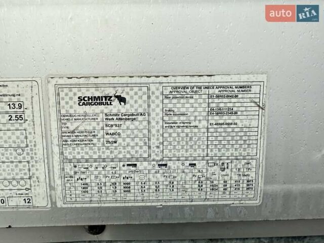 Червоний Шмітц Каргобулл SCB S3T, об'ємом двигуна 0 л та пробігом 100 тис. км за 13800 $, фото 15 на Automoto.ua