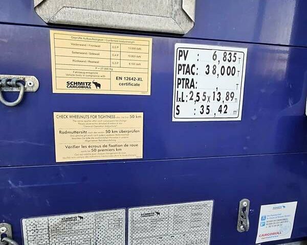 Шмитц Каргобулл SCB S3T, объемом двигателя 0 л и пробегом 256 тыс. км за 14995 $, фото 25 на Automoto.ua
