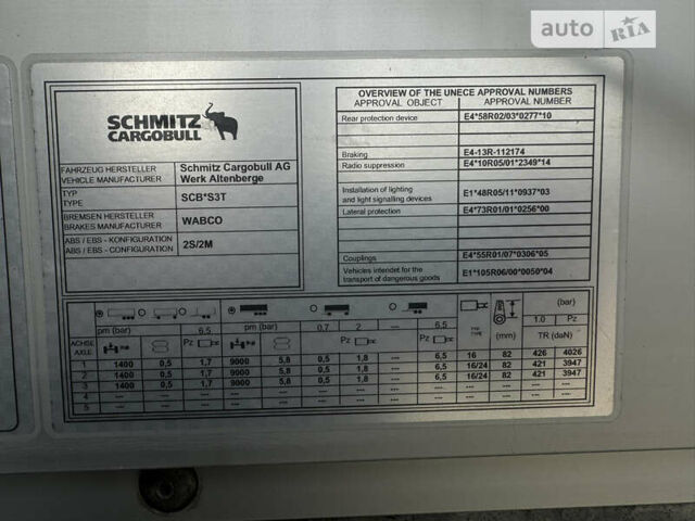 Шмитц Каргобулл SCB S3T, объемом двигателя 0 л и пробегом 308 тыс. км за 24514 $, фото 10 на Automoto.ua