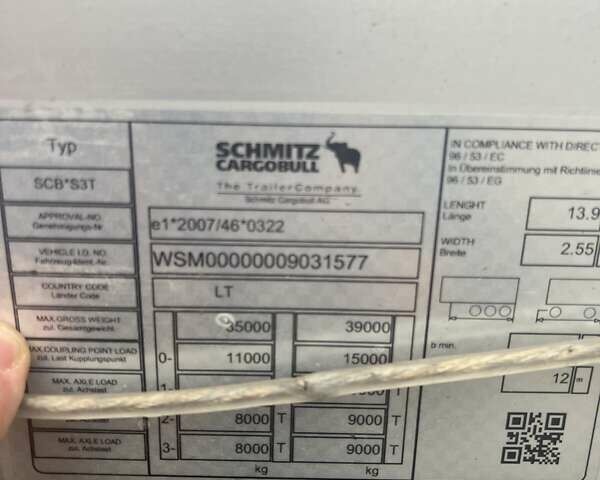Сірий Шмітц Каргобулл SCB S3T, об'ємом двигуна 0 л та пробігом 130 тис. км за 35000 $, фото 13 на Automoto.ua