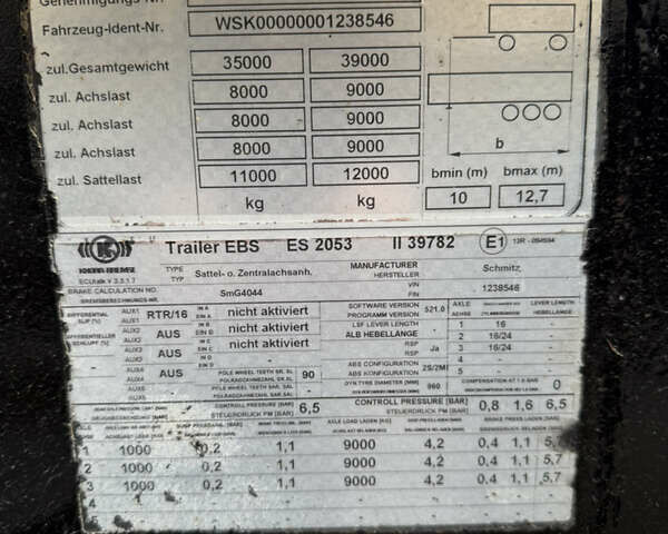 Чорний Шмітц Каргобулл SCF, об'ємом двигуна 0 л та пробігом 100 тис. км за 4500 $, фото 15 на Automoto.ua