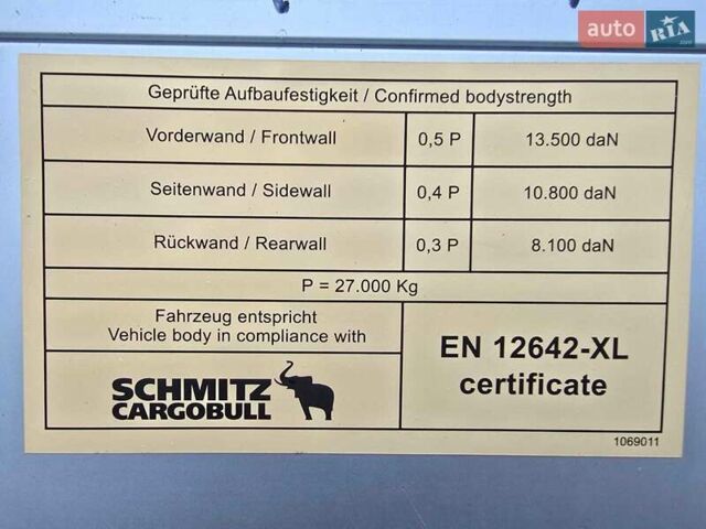 Сірий Шмітц Каргобулл SCS 24/L, об'ємом двигуна 0 л та пробігом 500 тис. км за 16375 $, фото 33 на Automoto.ua