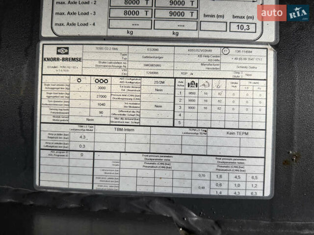Серый Шмитц Каргобулл SGF S3, объемом двигателя 0 л и пробегом 0 тыс. км за 27999 $, фото 14 на Automoto.ua