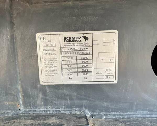 Серый Шмитц Каргобулл SGF S3, объемом двигателя 0 л и пробегом 0 тыс. км за 23307 $, фото 13 на Automoto.ua