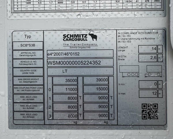 Шмитц Каргобулл SKO, объемом двигателя 0 л и пробегом 200 тыс. км за 44000 $, фото 14 на Automoto.ua