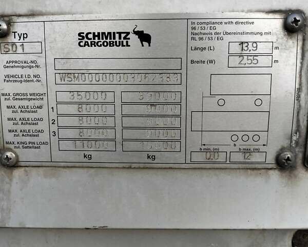 Серый Шмитц Каргобулл SPR 24, объемом двигателя 0 л и пробегом 1 тыс. км за 7000 $, фото 11 на Automoto.ua