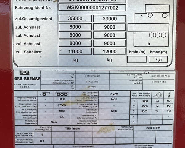 Шмитз СКИ, объемом двигателя 0 л и пробегом 0 тыс. км за 19861 $, фото 10 на Automoto.ua