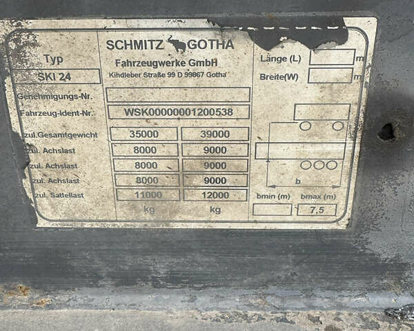 Чорний Шмітз SCF 24G, об'ємом двигуна 0 л та пробігом 1 тис. км за 10500 $, фото 7 на Automoto.ua