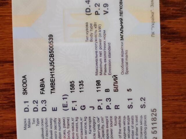 Білий Шкода Фабія, об'ємом двигуна 1.2 л та пробігом 63 тис. км за 5953 $, фото 1 на Automoto.ua