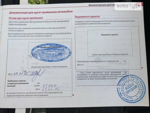 Белый Шкода Фабия, объемом двигателя 1.2 л и пробегом 25 тыс. км за 6200 $, фото 22 на Automoto.ua