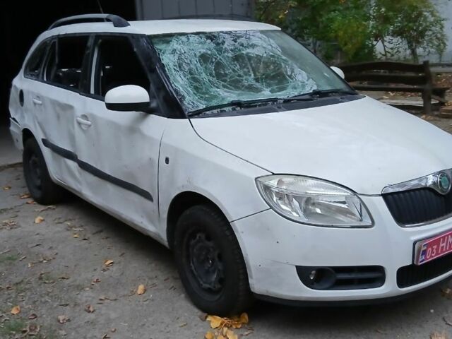 Белый Шкода Фабия, объемом двигателя 1.6 л и пробегом 223 тыс. км за 2500 $, фото 2 на Automoto.ua