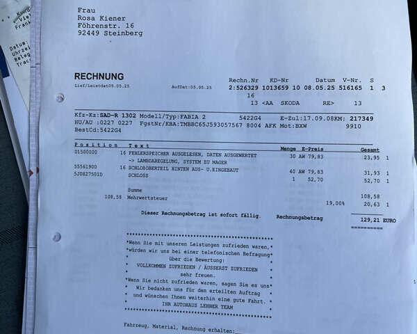 Черный Шкода Фабия, объемом двигателя 1.4 л и пробегом 217 тыс. км за 5999 $, фото 44 на Automoto.ua