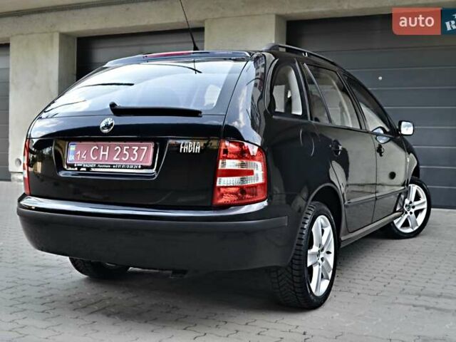 Черный Шкода Фабия, объемом двигателя 1.4 л и пробегом 170 тыс. км за 5050 $, фото 6 на Automoto.ua