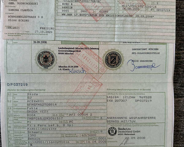 Черный Шкода Фабия, объемом двигателя 1.39 л и пробегом 222 тыс. км за 4750 $, фото 27 на Automoto.ua