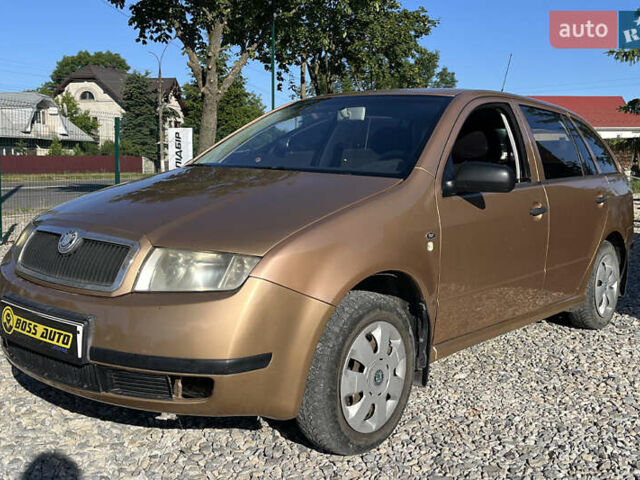 Коричневый Шкода Фабия, объемом двигателя 1.4 л и пробегом 229 тыс. км за 2800 $, фото 2 на Automoto.ua