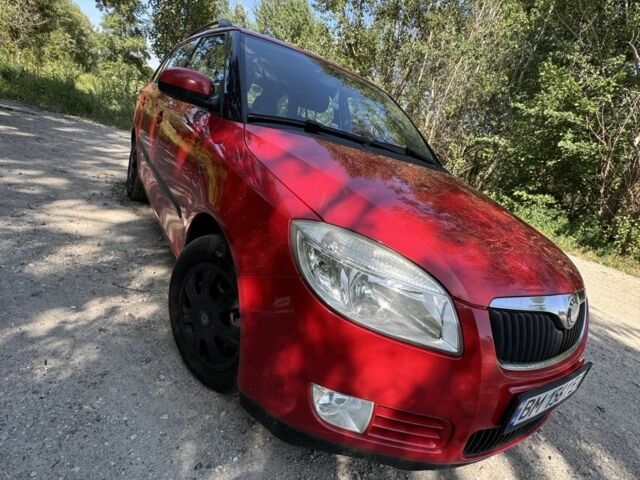 Красный Шкода Фабия, объемом двигателя 1.4 л и пробегом 324 тыс. км за 5200 $, фото 13 на Automoto.ua