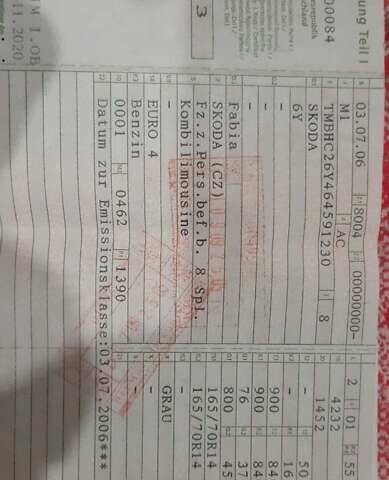 Серый Шкода Фабия, объемом двигателя 1.39 л и пробегом 155 тыс. км за 4650 $, фото 19 на Automoto.ua