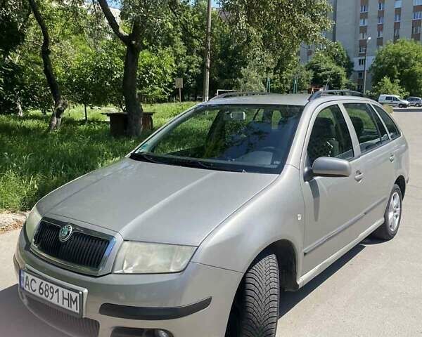 Серый Шкода Фабия, объемом двигателя 1.39 л и пробегом 329 тыс. км за 4600 $, фото 1 на Automoto.ua