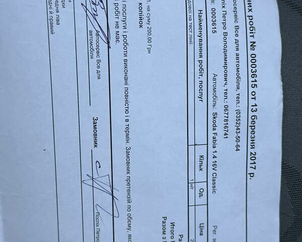 Сірий Шкода Фабія, об'ємом двигуна 1.4 л та пробігом 263 тис. км за 4750 $, фото 36 на Automoto.ua