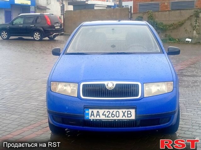 Синий Шкода Фабия, объемом двигателя 1.4 л и пробегом 190 тыс. км за 3500 $, фото 5 на Automoto.ua